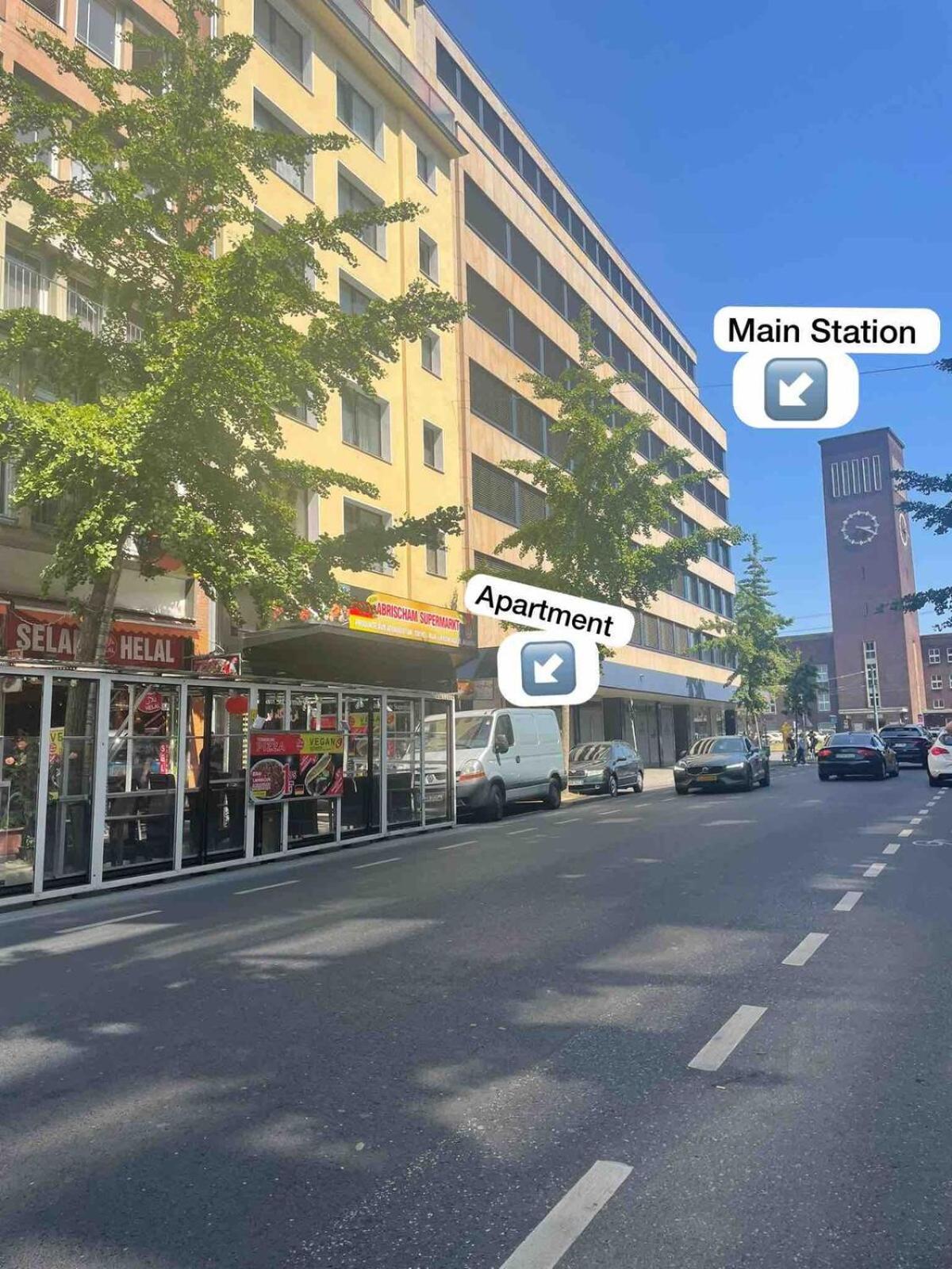 Zentrale Wohnung Direkt Am Hauptbahnhof - Bismarck Dusseldorf Ngoại thất bức ảnh